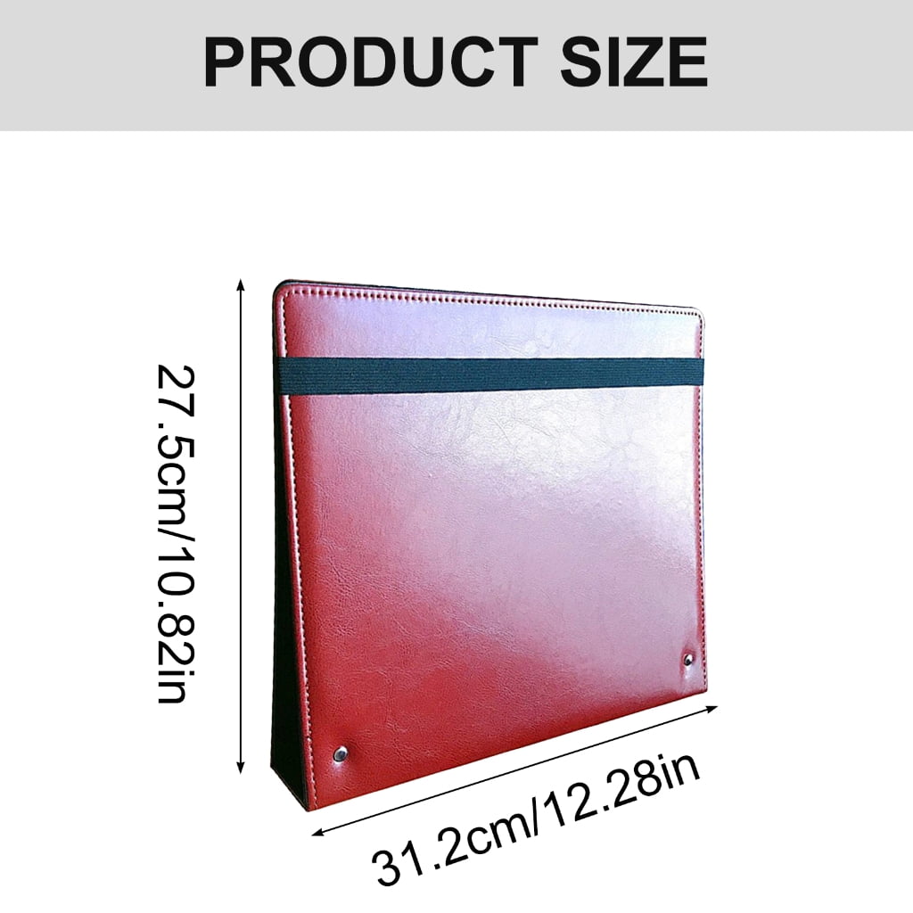 Clipboard File Folder 3 Rings Binder File Holder with Elastic Band for School