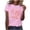 Pink, variant on Women's Loose Heart Print Tunic Top – Short Sleeve Casual Summer Blouse with Relaxed Fit Short Sleeve Heart Print Casual Blouse