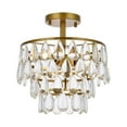 thumbnail image 1 of Mila 12 inch flush mount in brass, 1 of 2