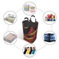 thumbnail image 4 of Sikiie Lunar Mountains Golden Rivers Square Laundry Bag Large Collapsible Dirty Clothes Bags With Handles Waterproof Essentials Storage For College Dorm, Family, 4 of 5