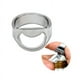 thumbnail image 1 of Anillo abridor de botellas de plata de 10 piezas para hombres, barra, anillo versátil de acero inoxidable para fiesta(22mm), 1 of 5