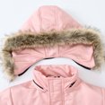 thumbnail image 4 of Diufon Toddler Boys Girls Warm Jacket Fall Winter Fleece Hoodie Long Sleeve Thickened Zip-Up Coat with Pockets, 4 of 6
