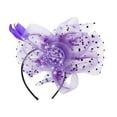 thumbnail image 3 of Unique Bargains 1 Set Headband Feathers Hair Accessories for Women Purple, 3 of 5