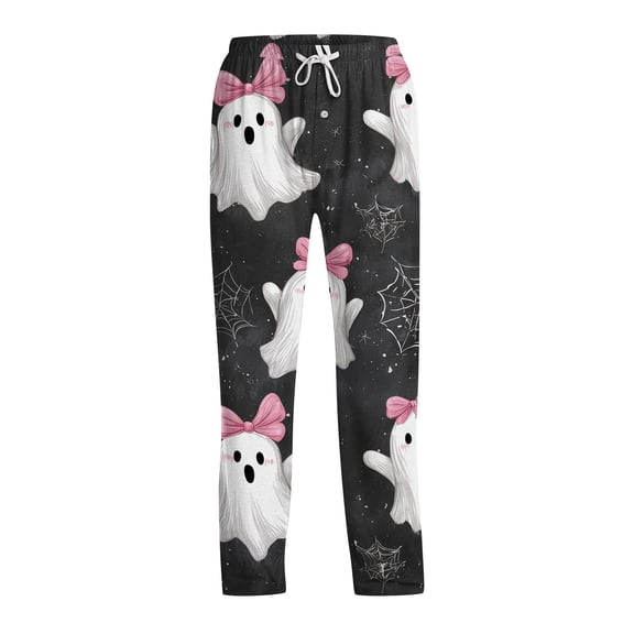 Satingcolo Funny Men's Lounge Pants Halloween Pjs Bottoms,Mens Pajama Pants lightweight Men's Drawstring Bottoms Sleepwear