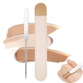 thumbnail image 1 of Spatula Makeup Korean, Juego de espátula y paleta de maquillaje de acero inoxidable Espátula de maquillaje coreana, facial profesional (1 espátula), 1 of 5
