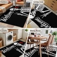 thumbnail image 5 of Area Rug for Living Room, Skeletons Roses Non-Slip Indoor Large Carpet for Bedroom/Dining Room, Horror Minimalism Modern Aesthetic Washable Low-Profile Rectangle Floor Mat Runner Rugs - 3 x 5 Ft, 5 of 7