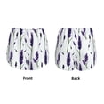 thumbnail image 5 of Xecao's Lavender Flowers for a double-layer running short for women, perfect for gym, tennis, and more, featuring a convenient pocket., 5 of 9