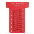 thumbnail image 1 of Scribing Ruler, Woodworking T-Type Aluminum Alloy Hole Gauge Carpenter Marking Tool, Wear-Resistant, for Woodworker and DIY Enthusiasts, 1 of 5
