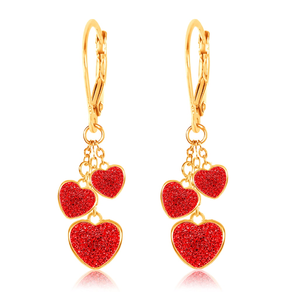 Details about   Madi K Sterling Silver Children's Birthstone Crystal August Heart Earrings 