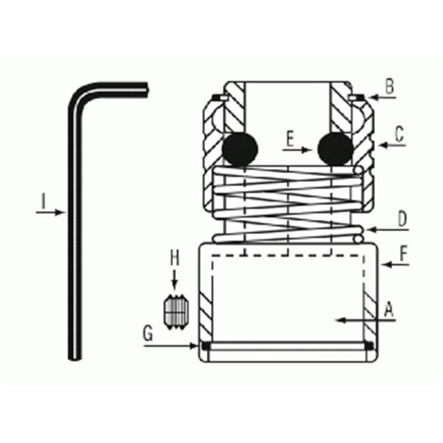 Grey Pneumatic GYCH1000-10 Set Screw CH1000 & CH8000 Chisel Repair Part