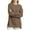 Khaki, variant on Basic Sweatshirts for Women 2025 Fall Winter Long Sleeve Crewneck Side Slit Plain Sweatshirt Pullover Tops