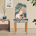 thumbnail image 4 of Yayeee 2 Pack Dining Chair Covers Stretch Parson Chairs Slipcovers Seat Protector, Pine Tree Rainbow, 4 of 6