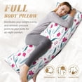 thumbnail image 5 of Lsque Tulips Flowers Body Pillow Case Cover,Ultra-Soft Microfiber Bed Pillow Cases 20x54 inches,Elegant Bedding,Breathable Durable Pillow Cover with Envelope Closure, 5 of 8