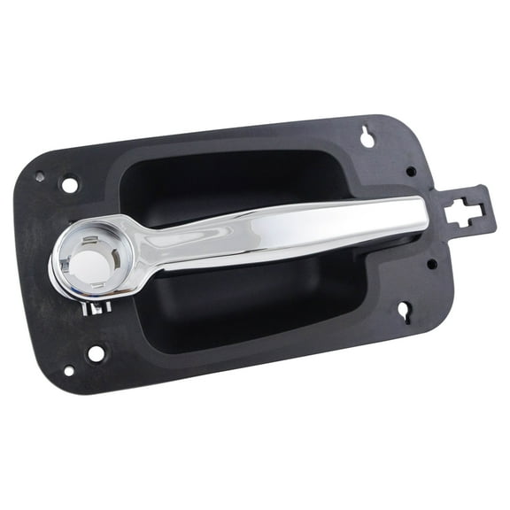TRQ Outside Exterior Door Handle Chrome Black Driver Side for Prostar DHA49219