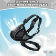 thumbnail image 5 of Dog Muzzle,Mesh Soft Muzzle for Small Medium Large Sized Dogs, Breathable Reflective Adjustable Puppy Muzzles with Collar for Scavenging Grooming Biting Chewing,Allows Panting and Drinking, 5 of 6
