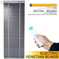 thumbnail image 4 of EWAY EWAY CASA Cortina de madera motorizada Persiana veneciana eléctrica Persianas de madera Persianas Wifi Alexa Tuya Cortinas de madera sintética MR_WB_TM, 4 of 5