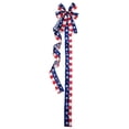 thumbnail image 2 of Patriotic Cabinet Bow Kitchen Window Decoration Suitable For 250th Independence Day Memorial Day July 4th Decor American Flag Star Stripe Ribbon Bow, 2 of 5
