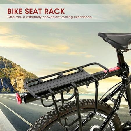 ANGGREK Bike Rear Shelf,Aluminum Alloy Mountain Bike Bicycle Rear Seat Luggage Shelf Rack Carrier Cycling (Best Bicycle Luggage Rack)