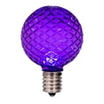 thumbnail image 2 of Vickerman G50 LED Purple Replacement Bulb, E17/C9 Nickel Base, 120V, .8 Watts, package of 25, 2 of 2