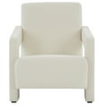 thumbnail image 4 of SAFAVIEH Couture Taylor Modern Velvet Solid Accent Chair, Ivory, 4 of 7
