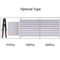 thumbnail image 4 of Amdohai 150PCS/300PCS (Optional) Portable Aluminum Double Crimping Loop Easy To Use Three Different Size Anti-corrosion Anti-rust, 4 of 5