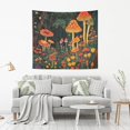 thumbnail image 2 of Yayeee Tapestry Wall Hanging for Bedroom 90" x 60" Living Room Home Wall Art Decor, Forest Mushroom, 2 of 7