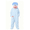 Blue a, variant on Funny Big Mouth Adult Onesie with Large Comb Prop, Silly Puppet One Piece Pajamas, Oversized Sleepwear for Parent & Little One