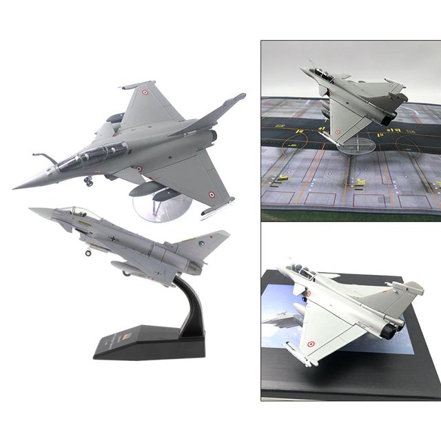 2x 1:72 Rafale Fighter Plane Y 1: 100 EF2000 Plane Decoración para hogar CUTICAT 1 72 aviones de combate