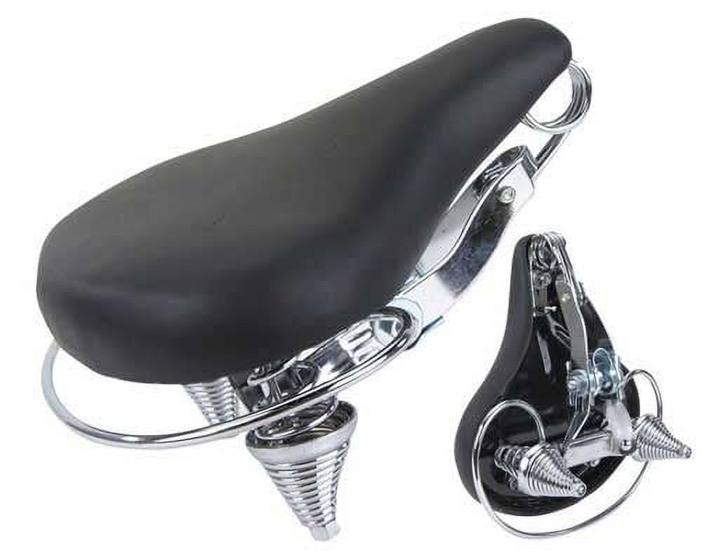 Brown Beach Cruiser Bicycle Saddle With Back Rest - 350 Style (218312)