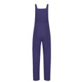 thumbnail image 6 of Arnsht Women Summer Solid Color Casual Sleeveless Suspender Jumpsuit Loose Bib Pants Overalls Baggy Rompers Jumpsuits with Pockets Purple L, 6 of 9