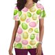 thumbnail image 1 of Fiudx Ofertas Flash Del Día Top de Trabajo Informal con Cuello En V y Manga Corta Estampado a La Moda para Mujer, 1 of 5