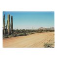 thumbnail image 1 of Saguaro Cutting Board, Earth Path with Giant Cactus Plants to the South American Desert Cactus Picture, Decorative Tempered Glass Cutting and Serving Board, Large Size, Multicolor, by Ambesonne, 1 of 1