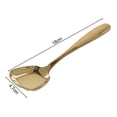 thumbnail image 3 of Square Head Stainless Steel Spoons, Rice& Soup Spoons, Large Spoons for Home Gold, 3 of 7