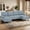 Pewter, variant on Korser U-Shaped Sectional Sofa 4 Seater Lounge Sleeper with Removable Cushions Upholstered Couches for Living Room,Assembly Required,Brown
