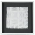thumbnail image 3 of Millionstone HUJI White Ridges Shadow Box Wall Decor Style 2, 3 of 5