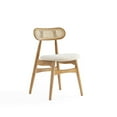 thumbnail image 4 of Manhattan Comfort Colbert 18.11" Wood Dining Chair in Natural/Oatmeal (Set of 2), 4 of 7