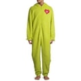 thumbnail image 3 of Dr. Seuss Men’s The Grinch Christmas Matching Family Pajamas Union Suit, Sizes S-2XL, 3 of 13