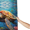 thumbnail image 3 of Shower Curtain, Colorful Underwater Sea Turtle Waterproof Fabric Plastic Shower Curtain, Drying Fast Bathroom Curtain with 9 Buttonholes, Ruffle Shower Curtain 60x72in, 3 of 8