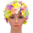 thumbnail image 4 of Women's Retro Floral Swim Cap, 4 of 4