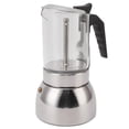 thumbnail image 2 of Cafetera de acero inoxidable de doble válvula, resistente a altas temperaturas, multifuncional, portátil, para el hogar, cafetería, 450 ml, 2 of 14
