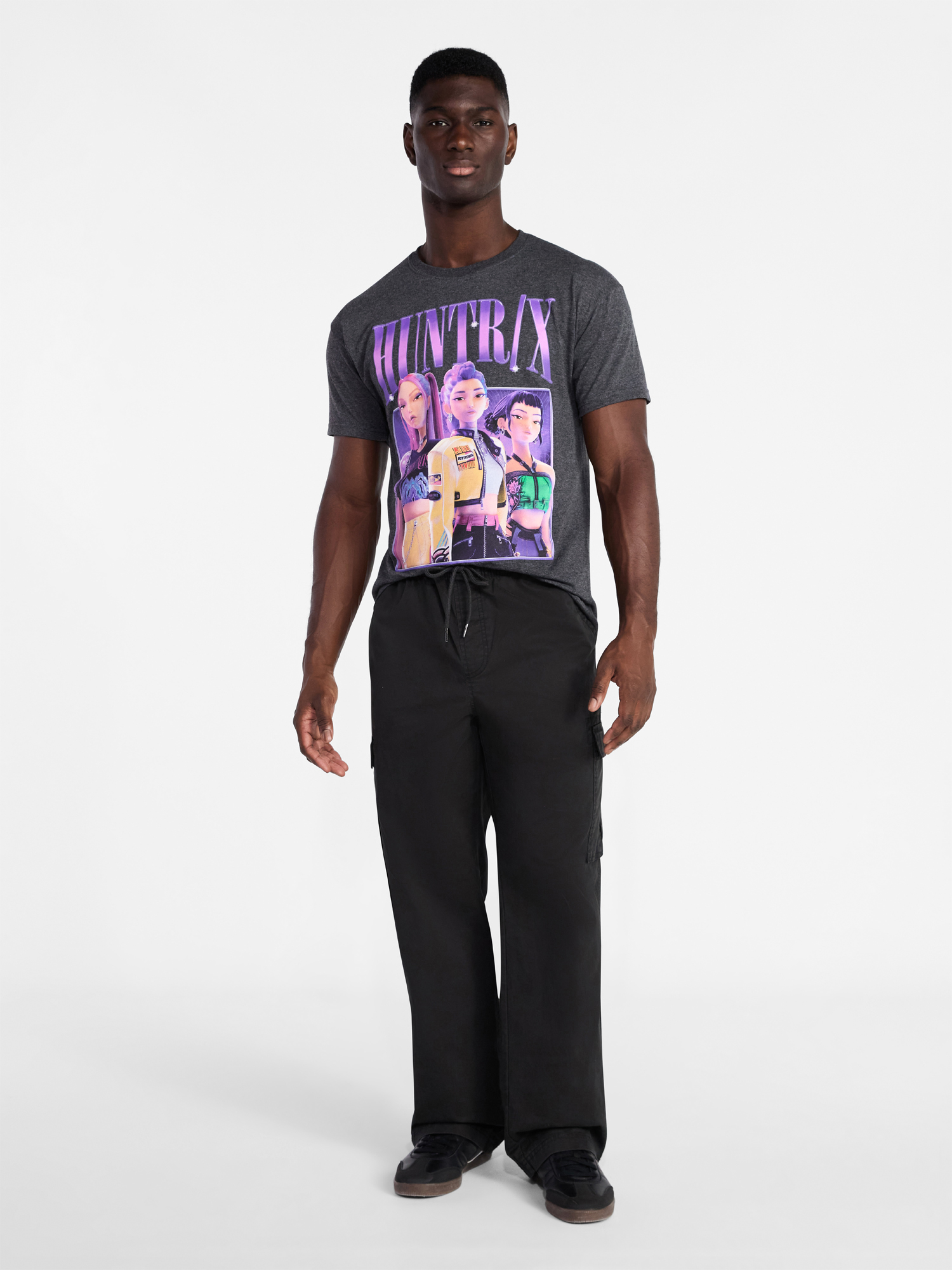 KPop Demon Hunters Men's and Big Men's Huntrix Graphic Tee, Sizes S-3XL