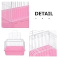 thumbnail image 4 of MOVTOTOP Portable Bird Travel Cage For Lovebirds And Small Animals Lightweight Birdcage Suitable For Parakeets And Cockatiels Plastic Bird Carrier, 4 of 7