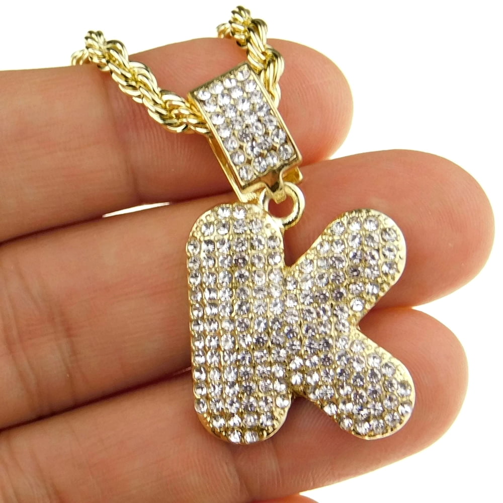 Bubble Letter K Block Initial 24\