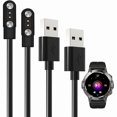 thumbnail image 1 of xixishop [2 Pack] for Kimeag S81 SmartWatch Charger, Magnetic Replacement USB Charging Cable Compatible with Kimeag S81 Smart Watch Accessories.(Black), 1 of 1