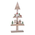 thumbnail image 1 of Cateissary Decoración de árbol de Navidad de con soporte de dibujos animados de Papá Noel, muñeco de nieve, alce, decoración de mesa, adornos, Kits de decoración para fiestas Alce Cateissary HA069453-03, 1 of 6