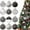 #LL New--multicolor, variant on 36Pcs Christmas Balls Christmas Ornament Set Christmas Wooden Decoration Hanging Christmas Tree Decoration