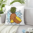 thumbnail image 6 of ZICANCN Pineapple Juice Drip Splash Throw Pillow Covers, Bed Couch Sofa Knit Decorative Pillow Covers for Living Room Farmhouse, 24"x24", 6 of 8