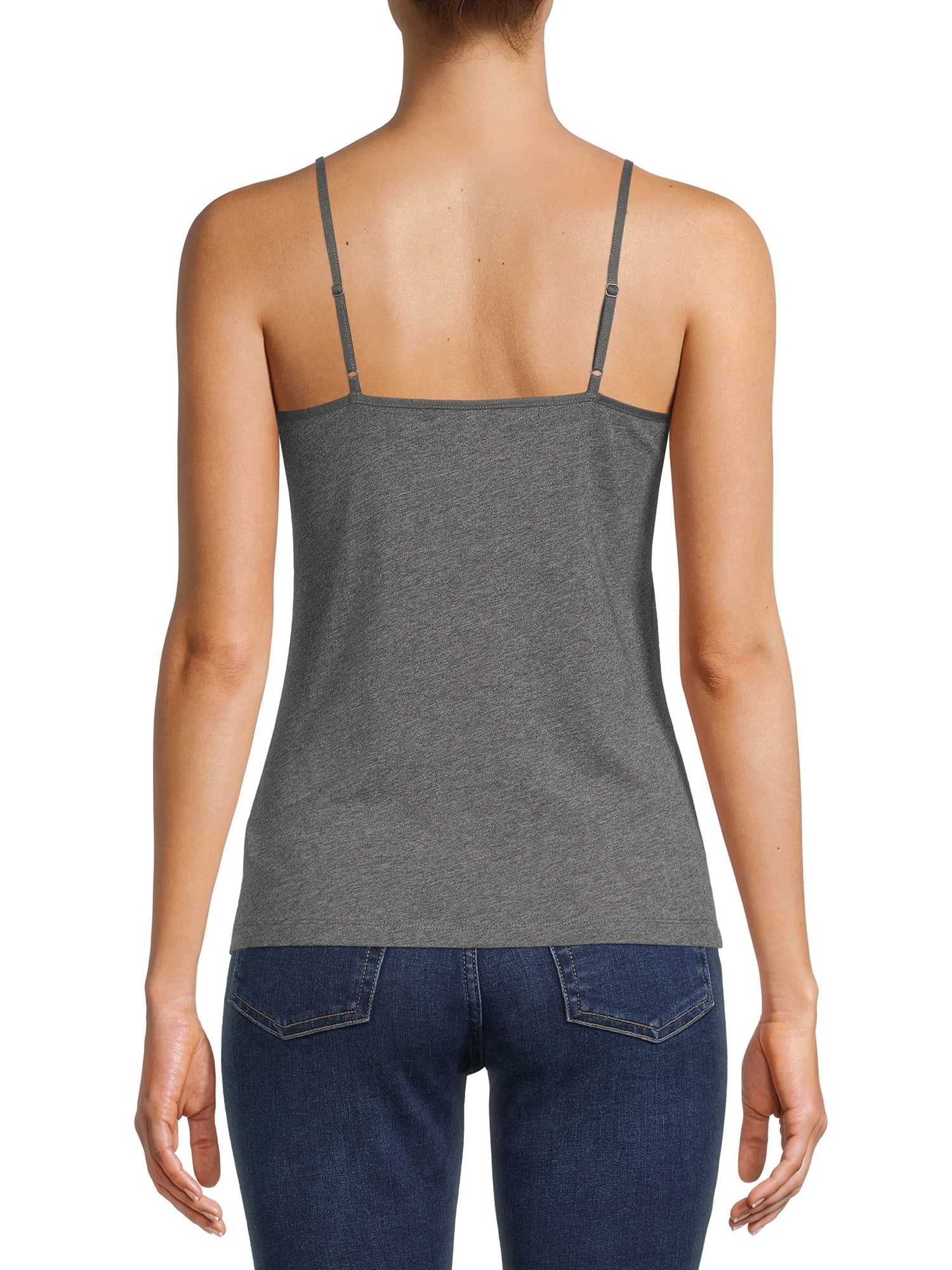 Time and Tru Women’s Cami Top with Adjustable Straps, Sizes XS-XXXL