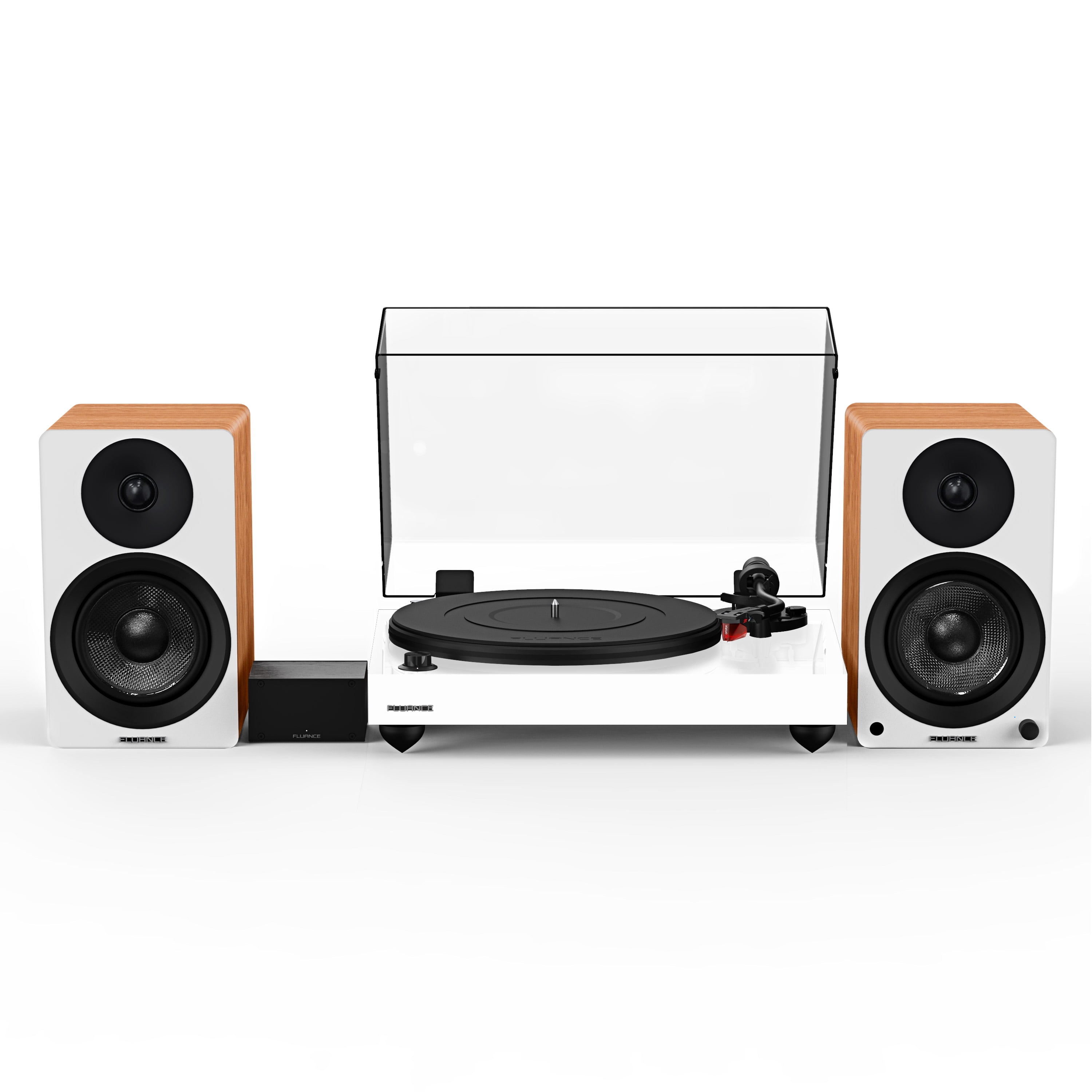 Fluance RT83 Vinyl Turntable, PA10 Preamp, Ai41 Powered 5" Bookshelf