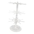 thumbnail image 4 of Expositor de llaveros, joyero, soporte de 3 niveles para bricolaje, elegante, para pulseras Claro, 4 of 8
